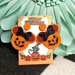 New Disney Minnie Mouse Pumpkin Halloween Inspired Earrings